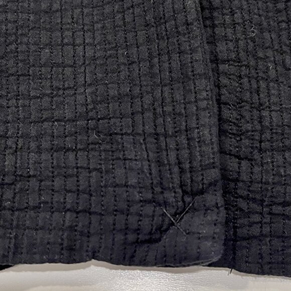 Free People Rowan Cotton Double Breasted Blazer, Black S - Picture 8 of 11